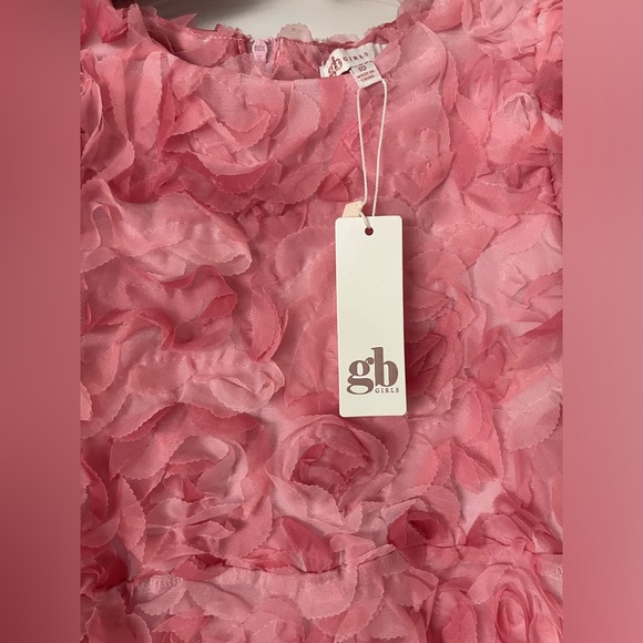 Social Little Girls Puff Short-Sleeve Rosette Dress - Picture 4 of 5